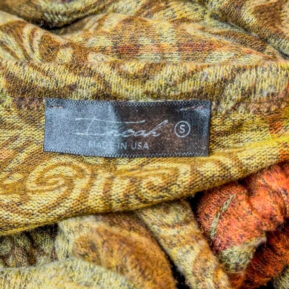 Inoah’s Collection Art to Wear Blouson Style Top w/ Drawstring Hem Women's Small - Picture 7 of 8